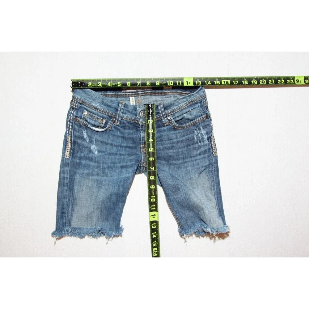 BKE Denim Women's Size 26R Stella Distressed Cut Off Jean Shorts